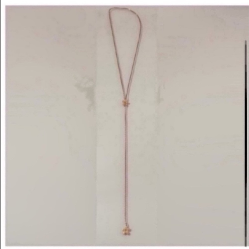 🔥2 FOR $30🔥MADEWELL DAISY LARIAT NECKLACE IN VINTAGE GOLD - Picture 6 of 15